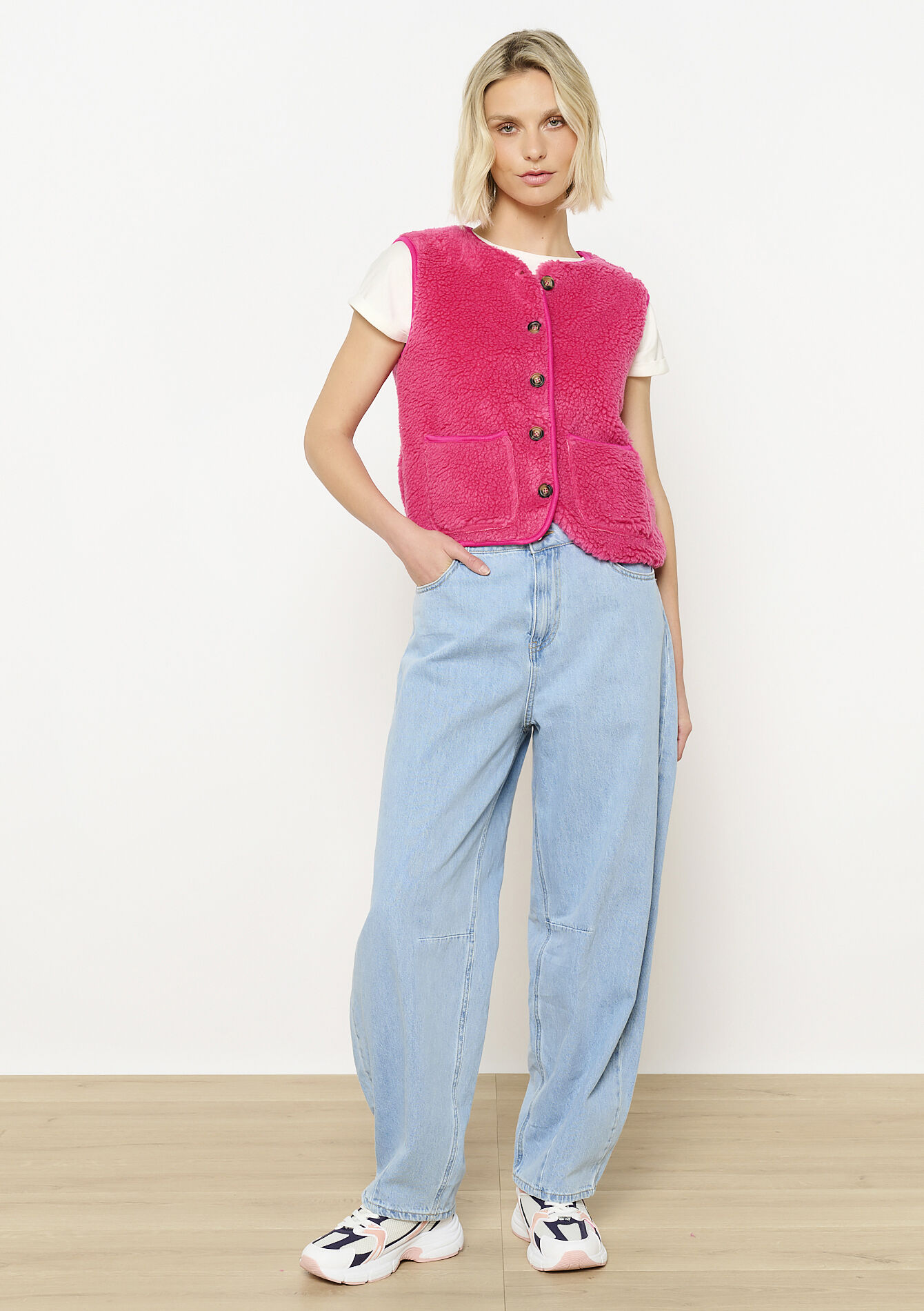 Cardigan teddy, Cardigan teddy - PINK BUBBLEGUM - 09001466_1477