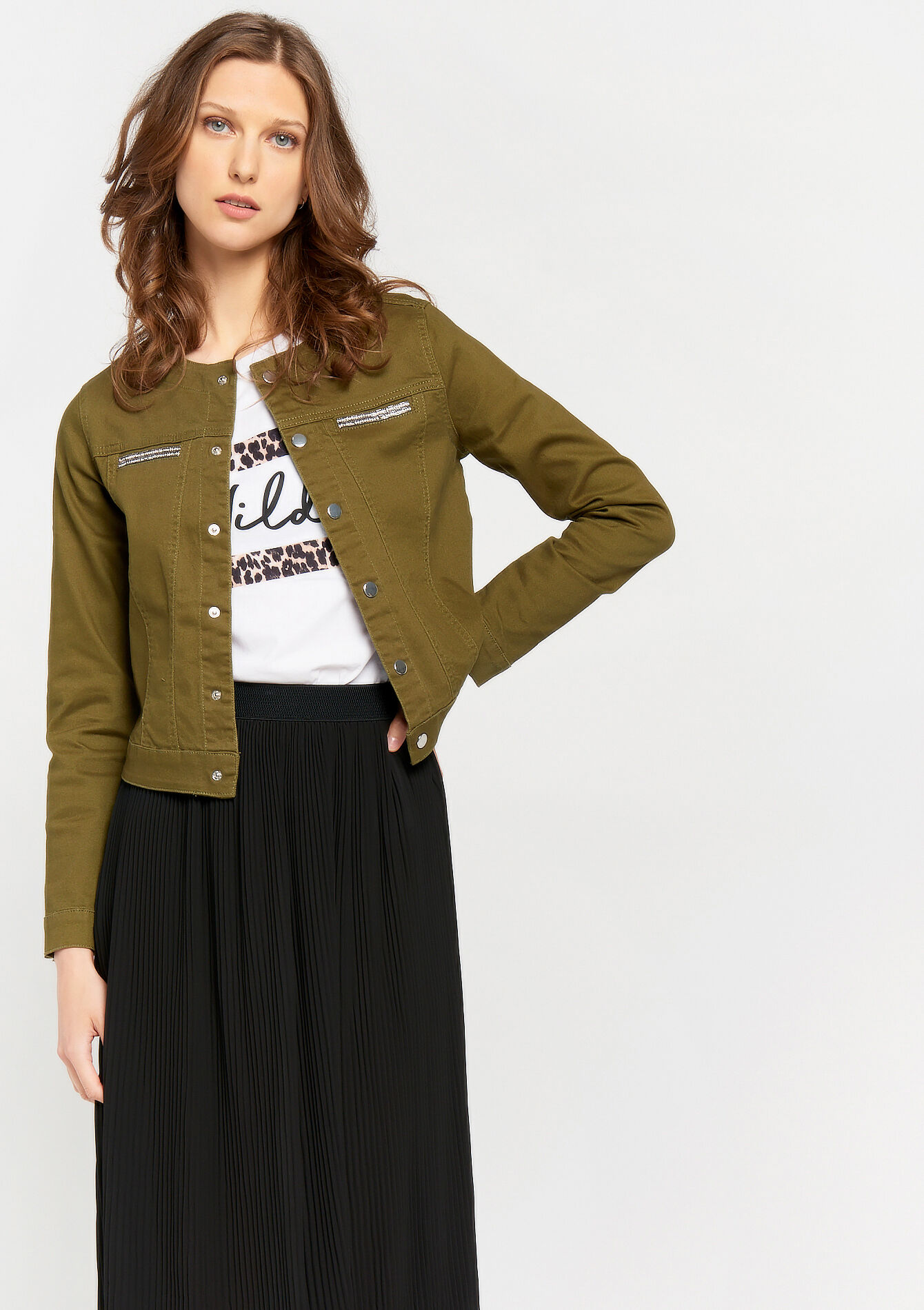 Veste sans col , undefined - KHAKI ARMY - undefined