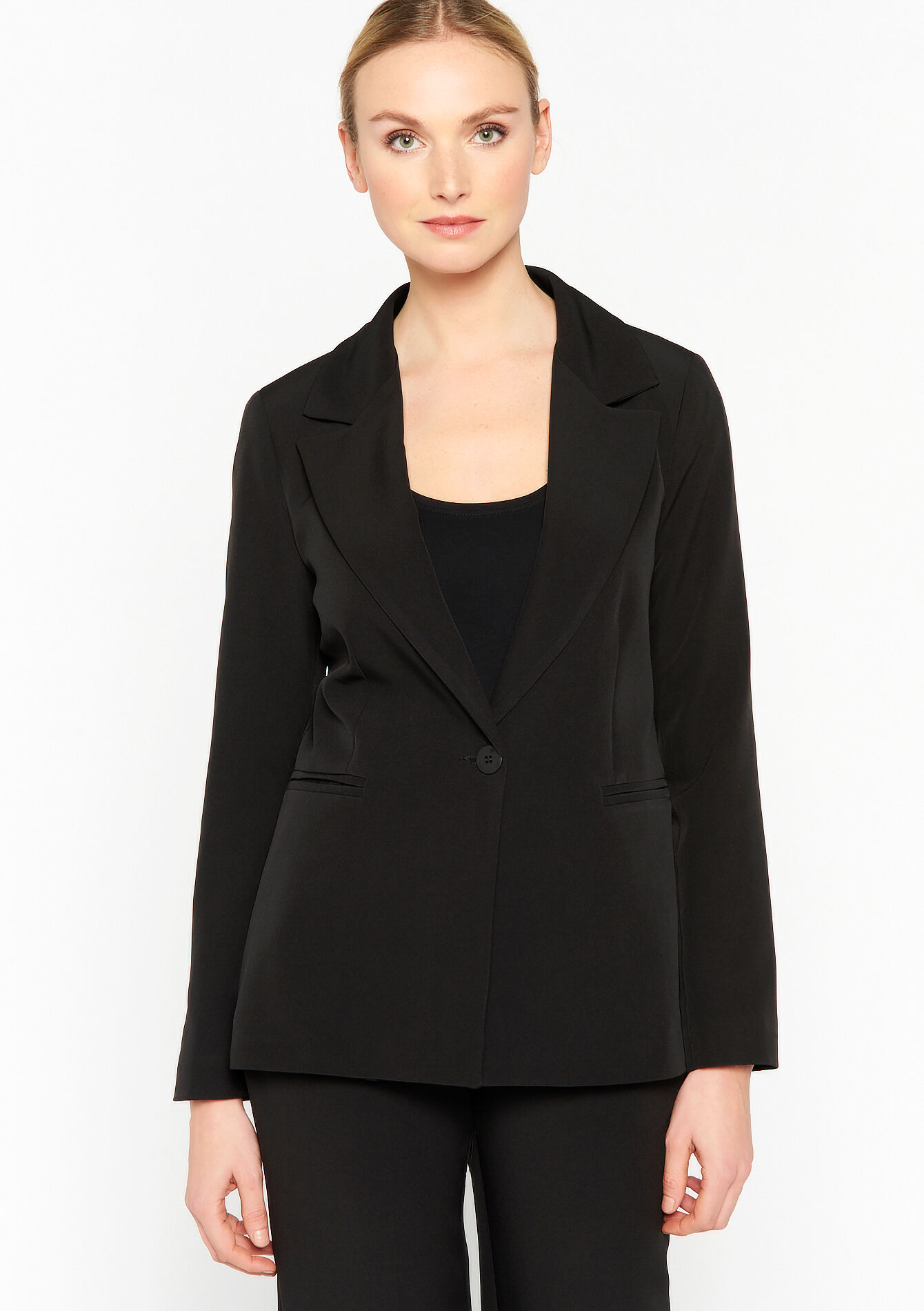 Suiting blazer, undefined - BLACK - undefined