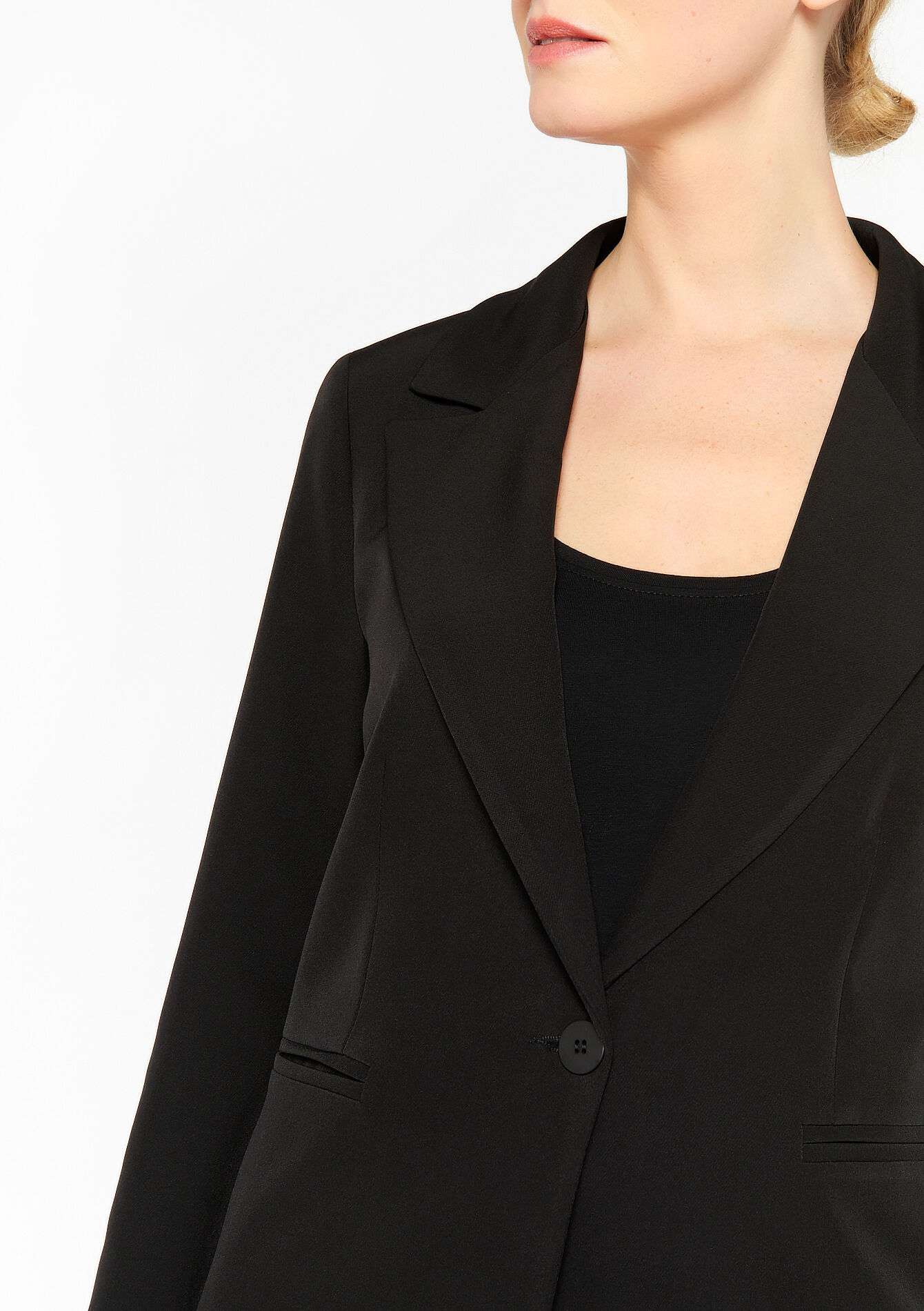 Suiting blazer, undefined - BLACK - undefined