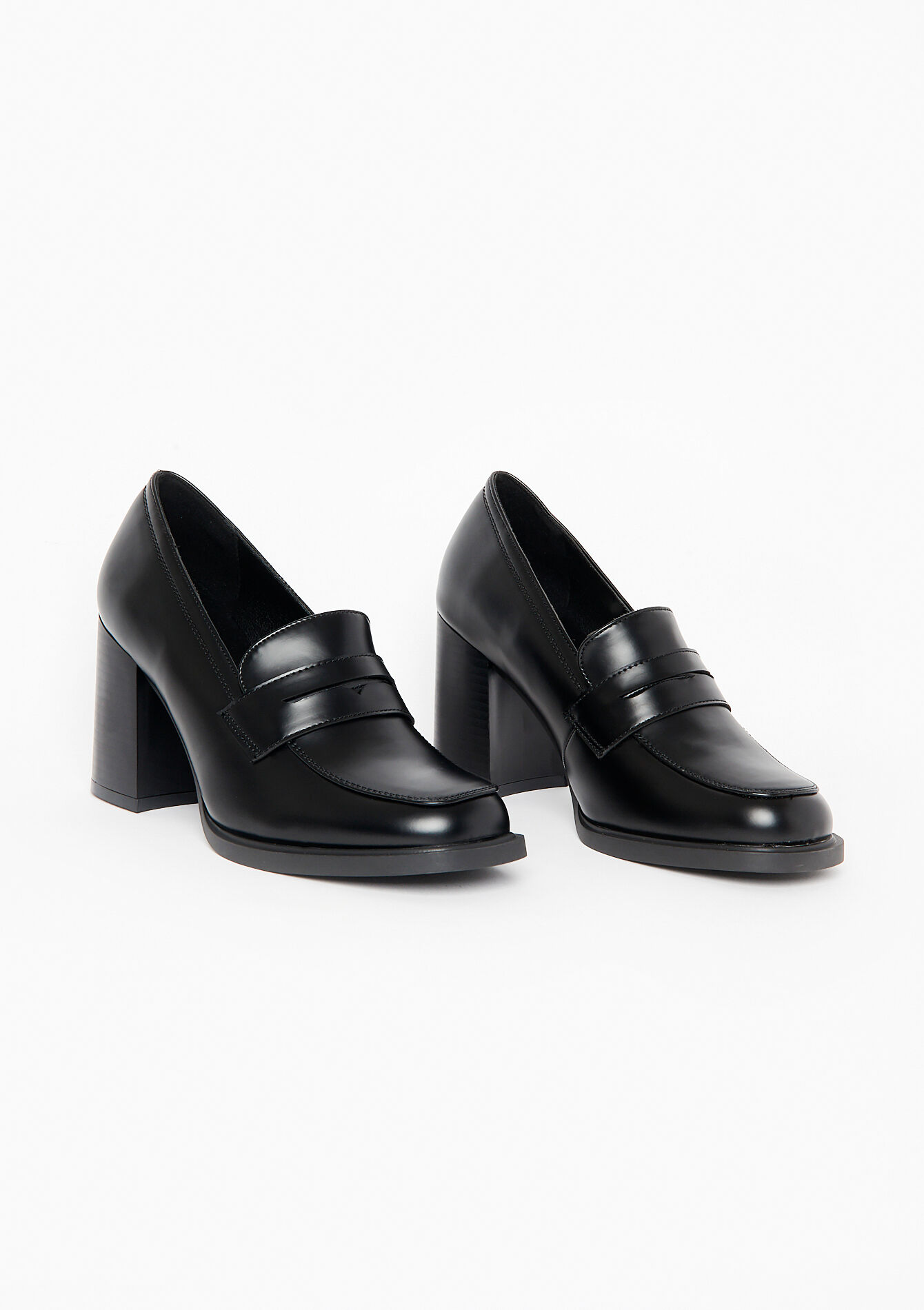 Moccasins with heels, Moccasins with heels - BLACK - 13000711_1119
