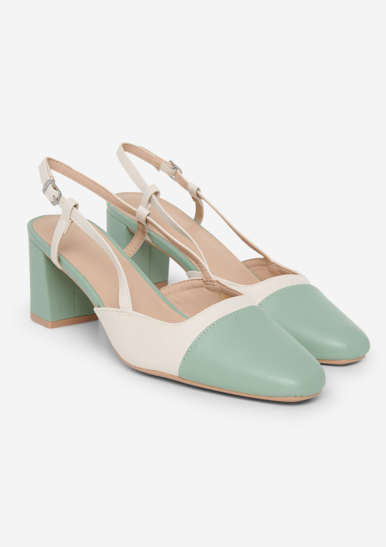 Escarpins en simili cuir, undefined - MINT GREEN - undefined