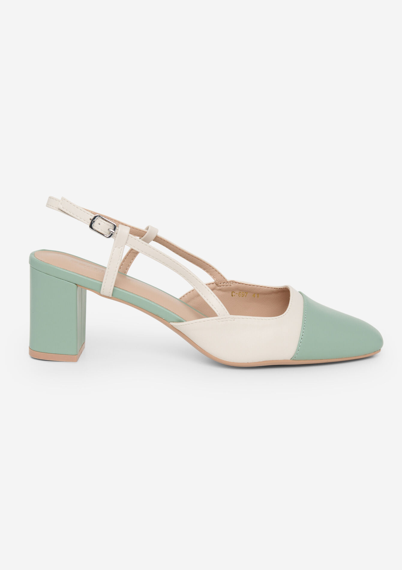 Escarpins en simili cuir, undefined - MINT GREEN - undefined