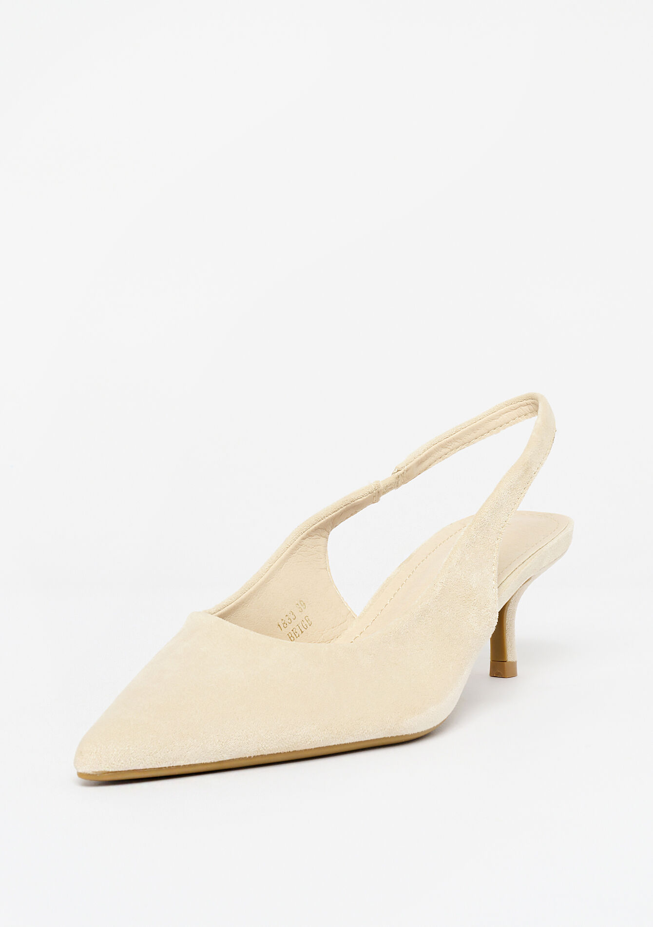 Suedine pumps, undefined - LT BEIGE - undefined