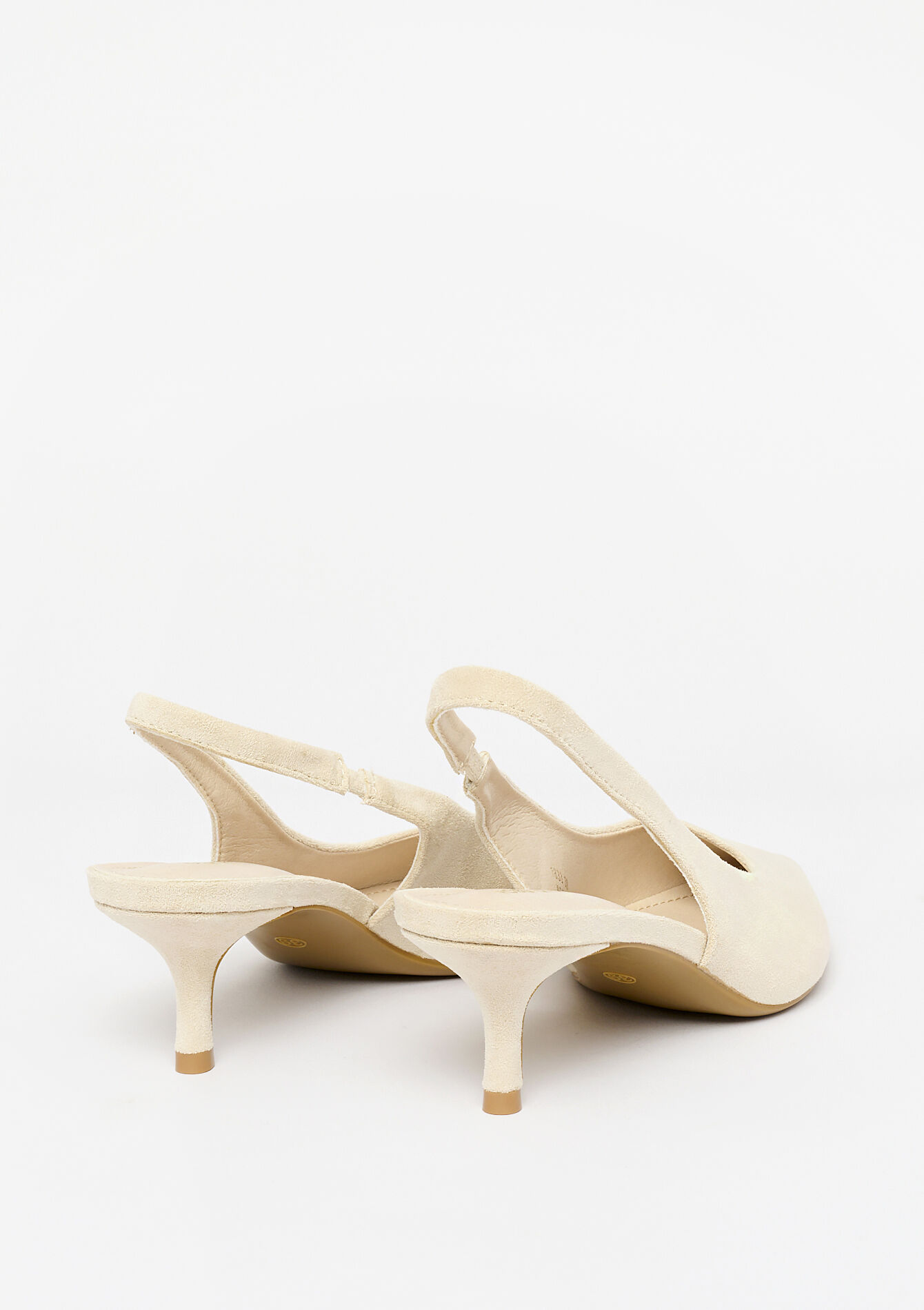 Suedine pumps, undefined - LT BEIGE - undefined
