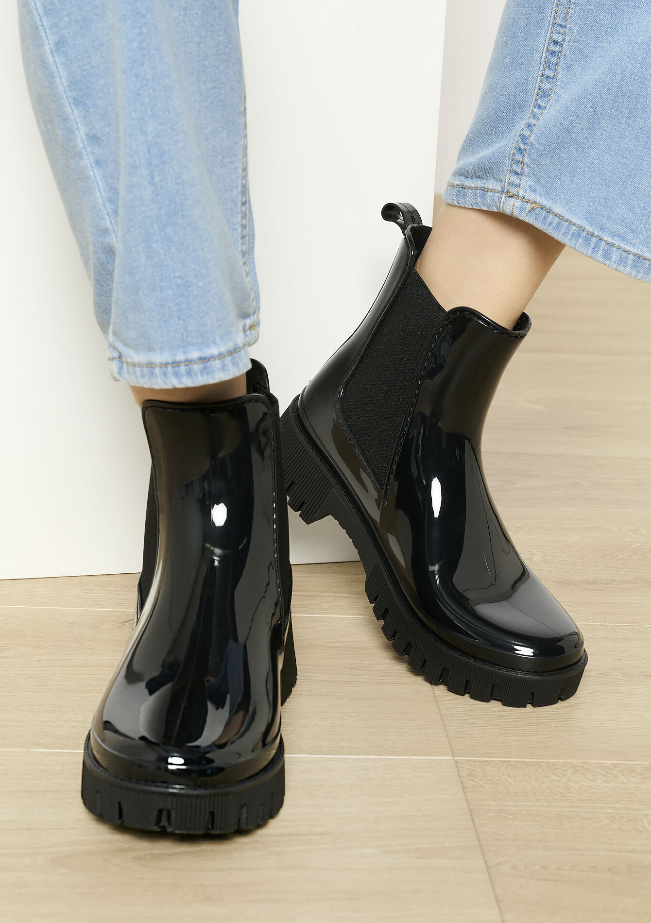 Stylish rain boots, undefined - BLACK - undefined