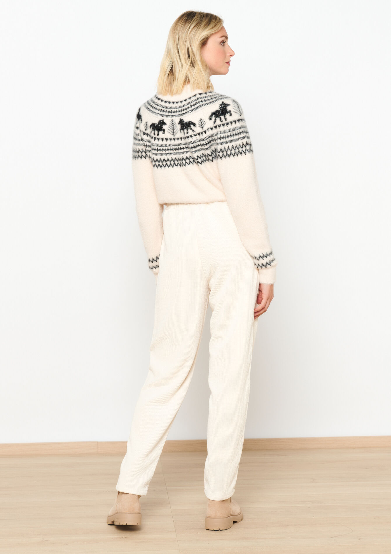 Corduroy broek, Corduroy broek - VANILLA WHITE - 15100237_1013