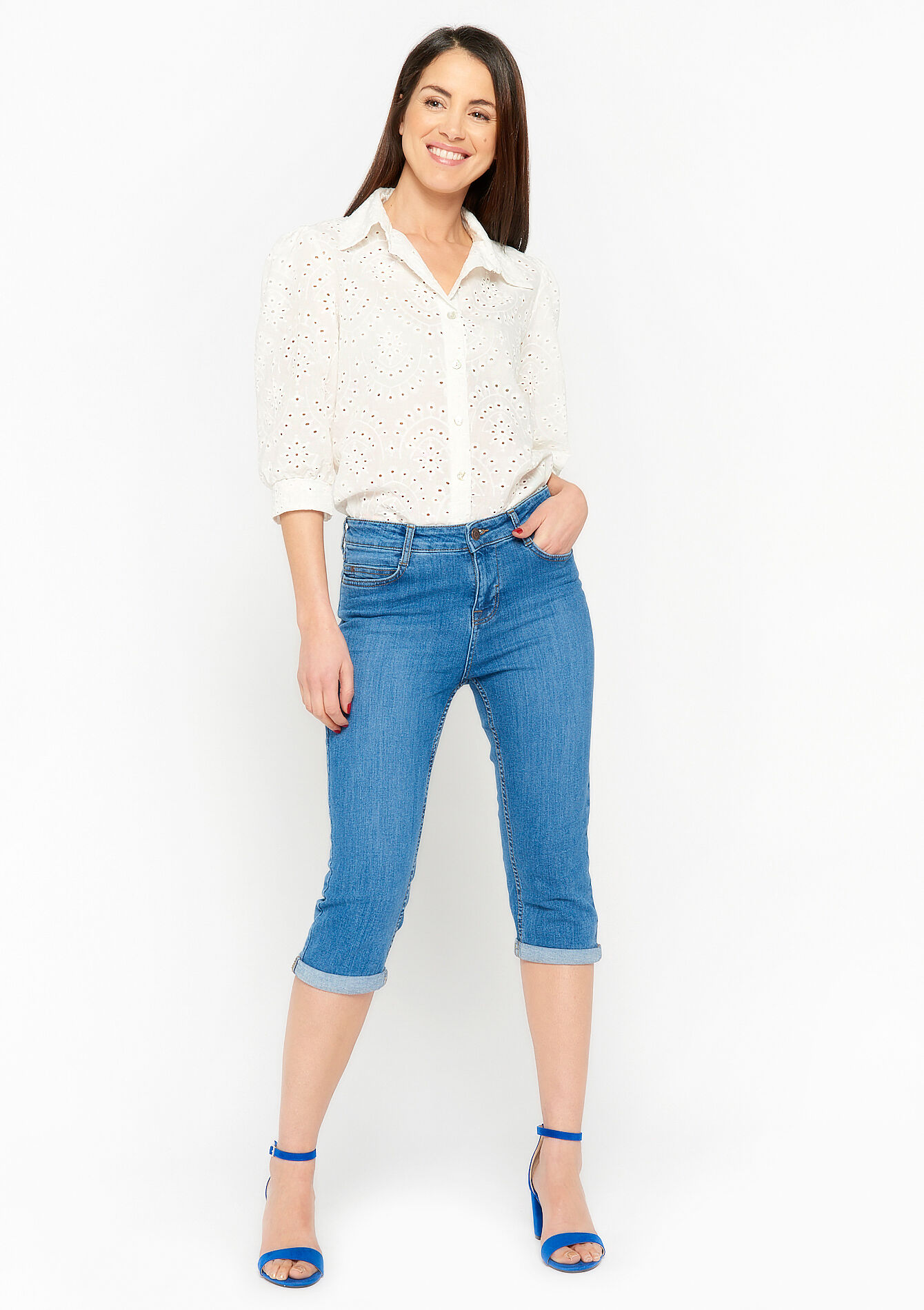 Jean capri, Jean capri - MEDIUM BLUE - 22000413_0500