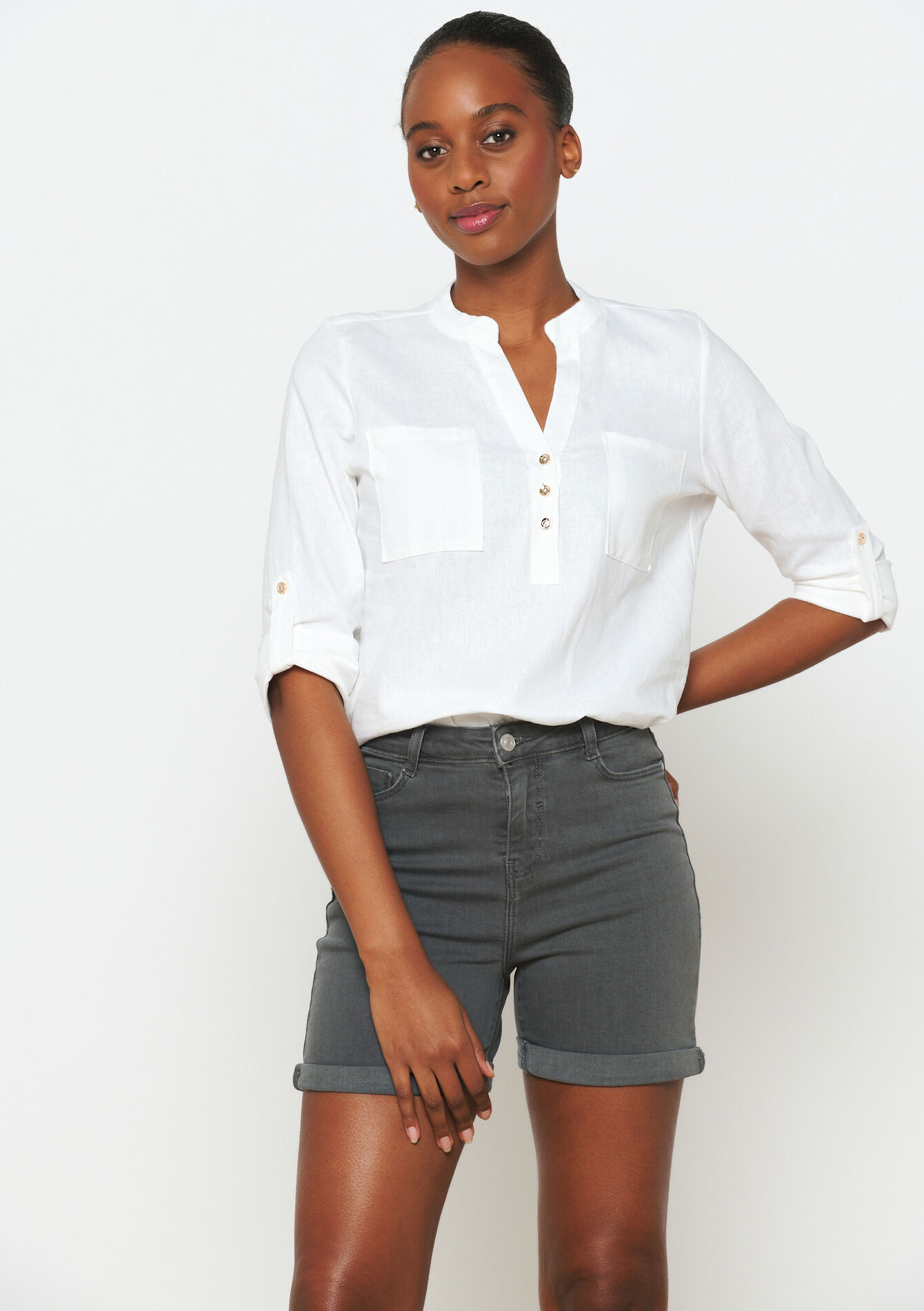 Denim short, Denim short, , back