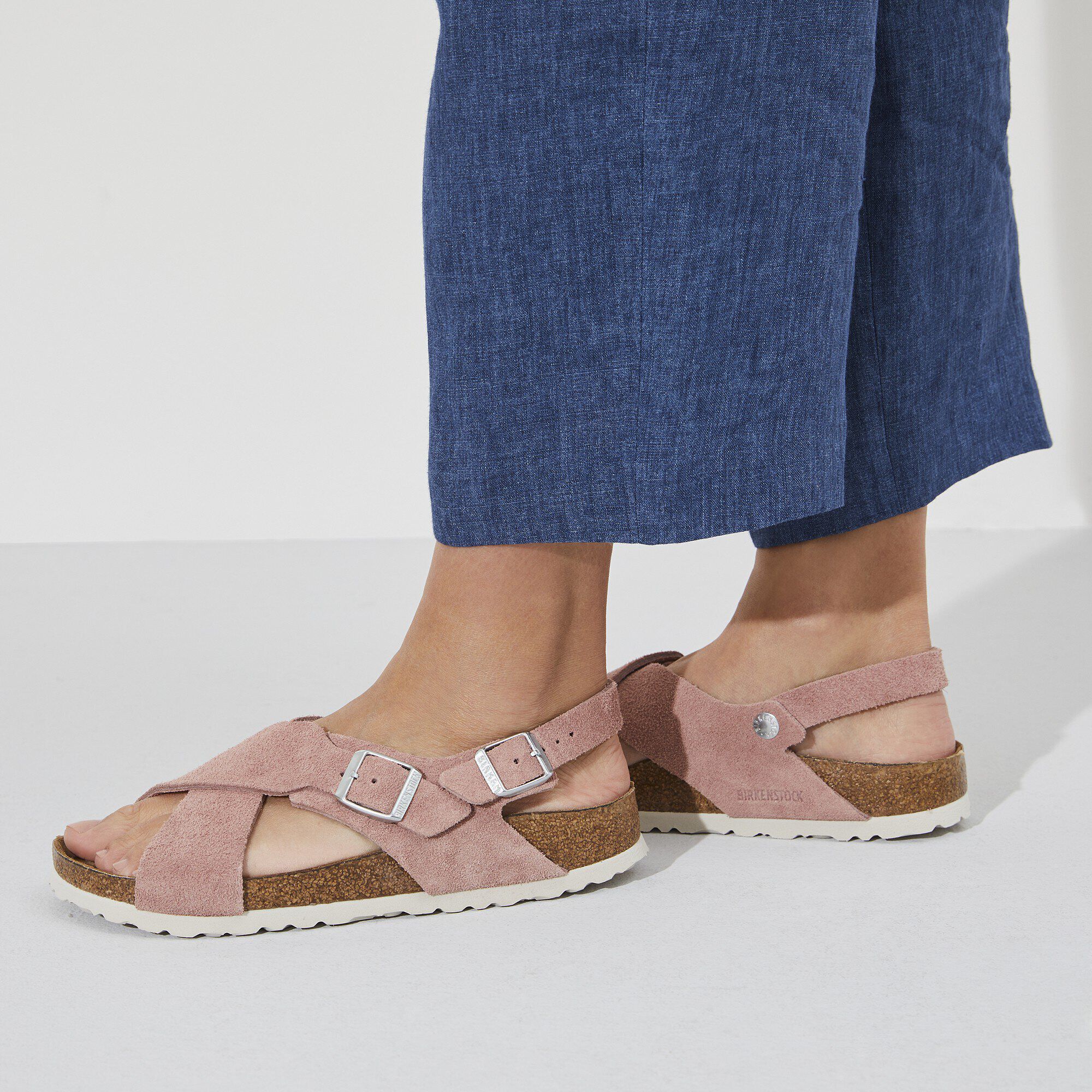 Tulum Suede Leather Pink Clay