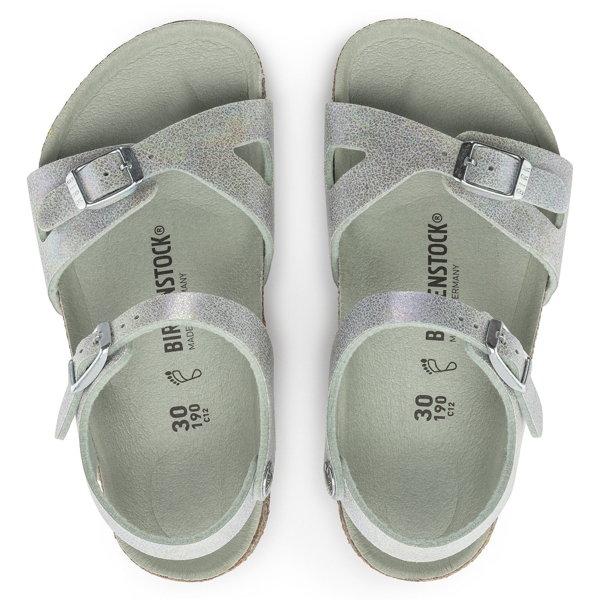 Rio Kids Micro Fibre Iridescent Matcha BIRKENSTOCK