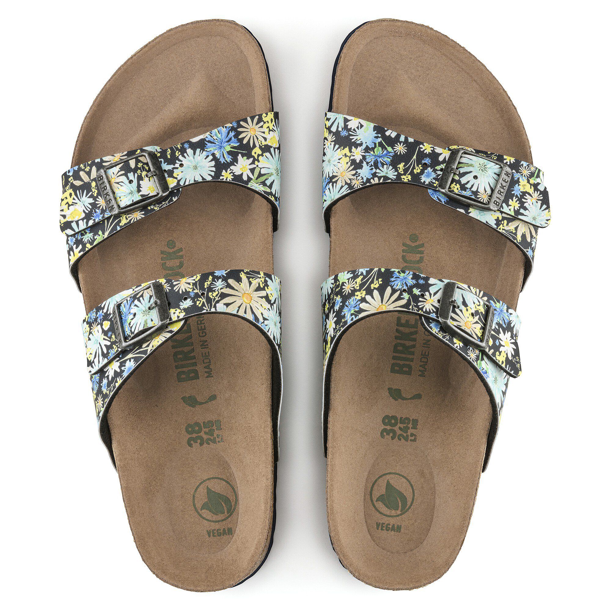 Floral birkenstock sandals clearance