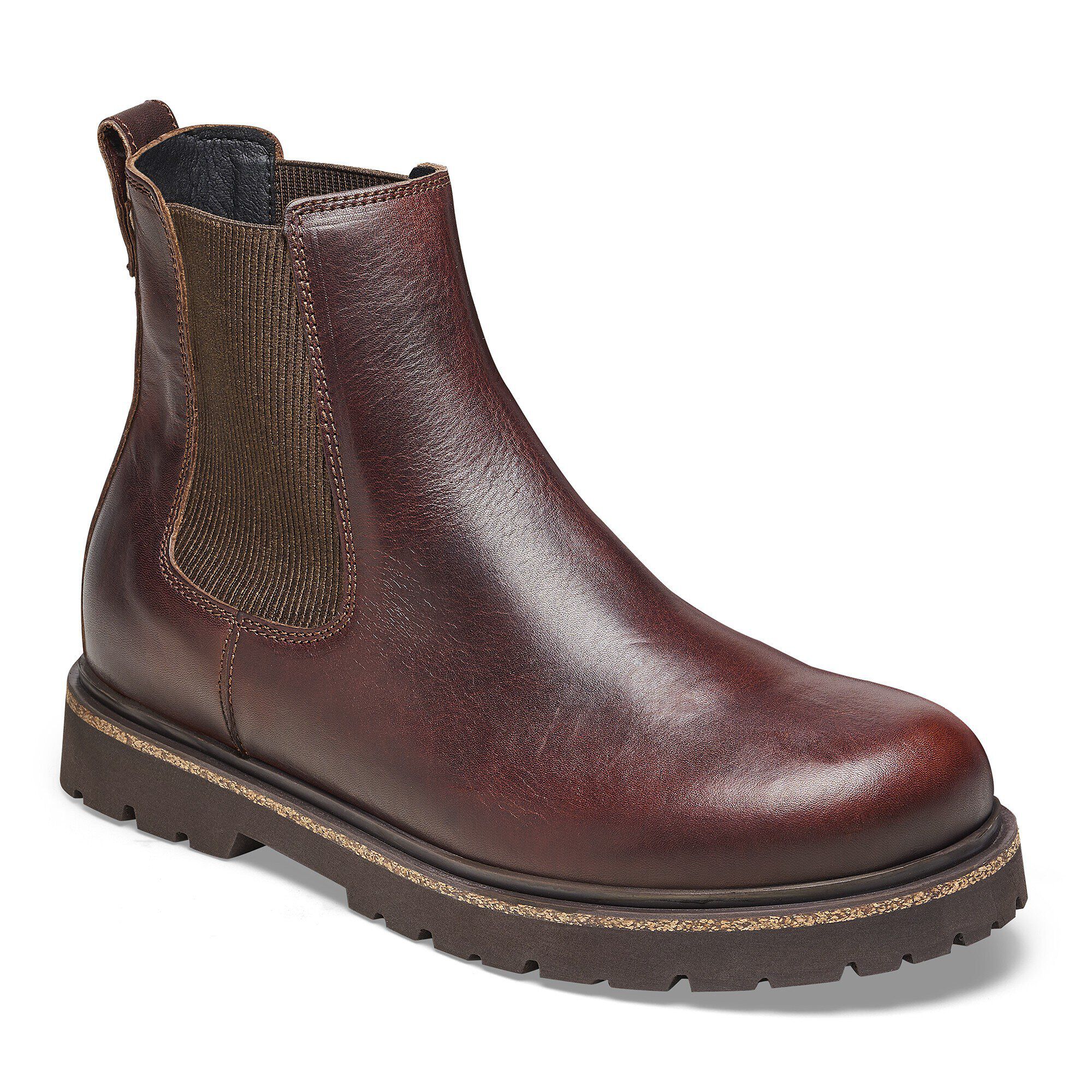 Mens brown slip on boots hotsell