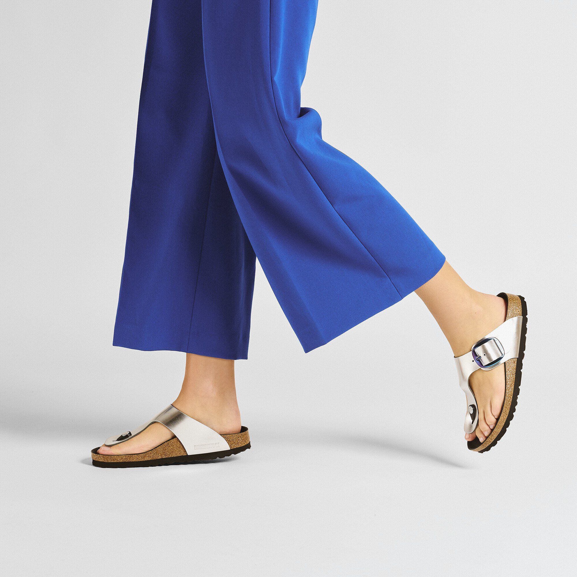 Birkenstock silver buckle top