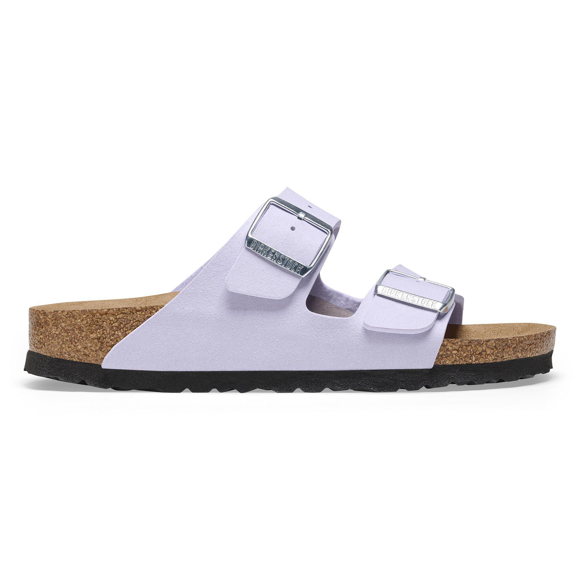 Birkenstock arizona soft footbed lilac hot sale