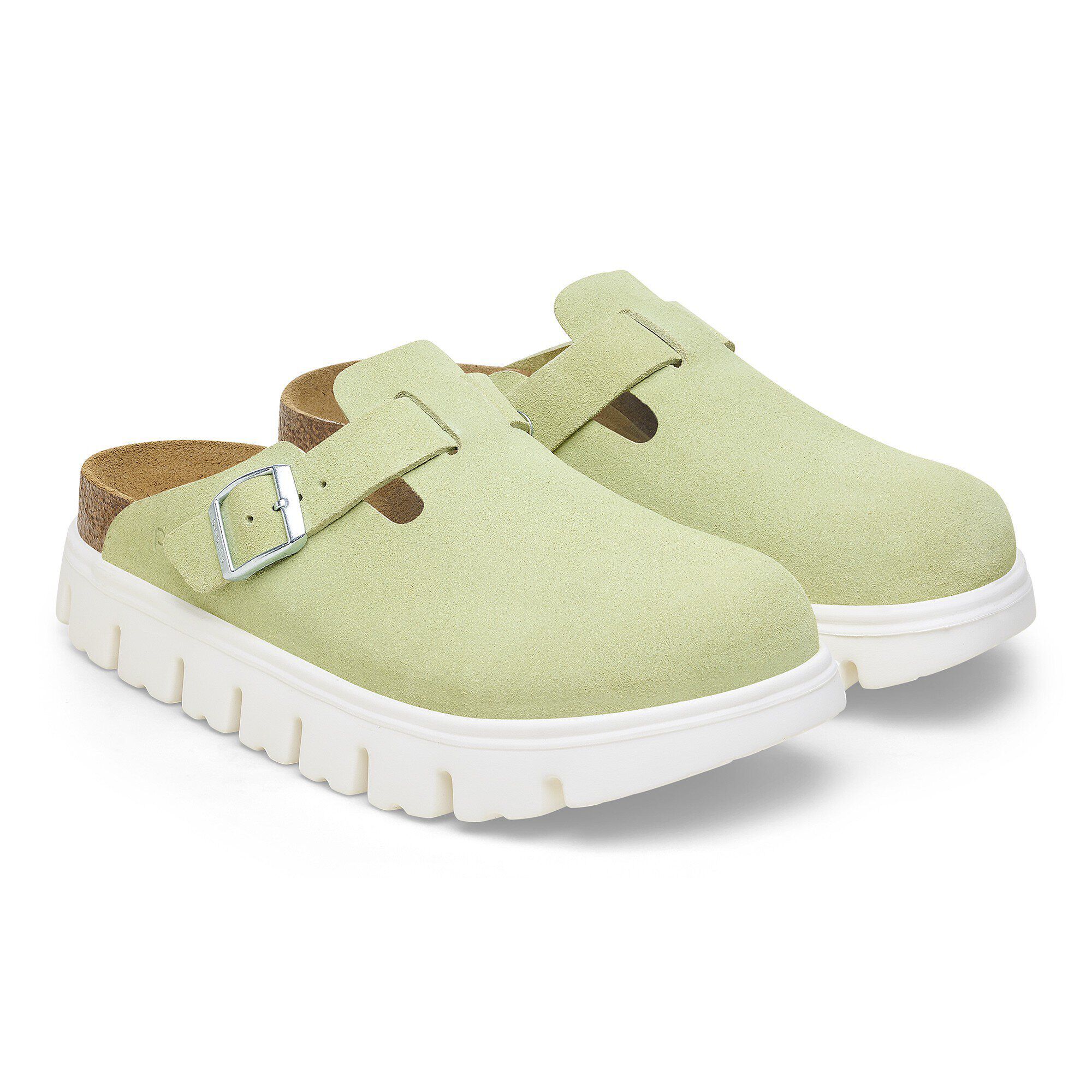 Birkenstock boston top chunky suede black