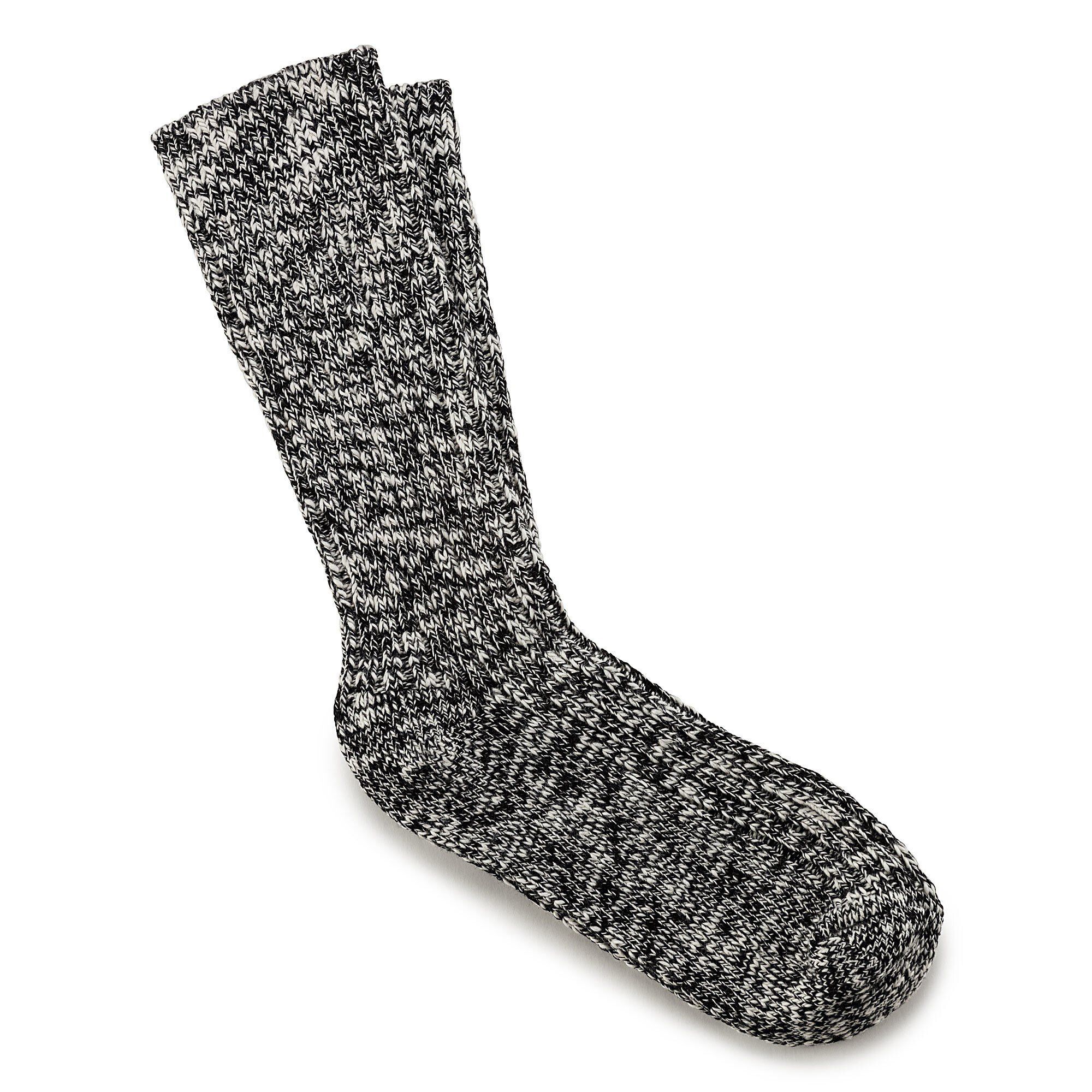 Chaussettes en coton flamm femme Coton Polyamide lasthanne Black