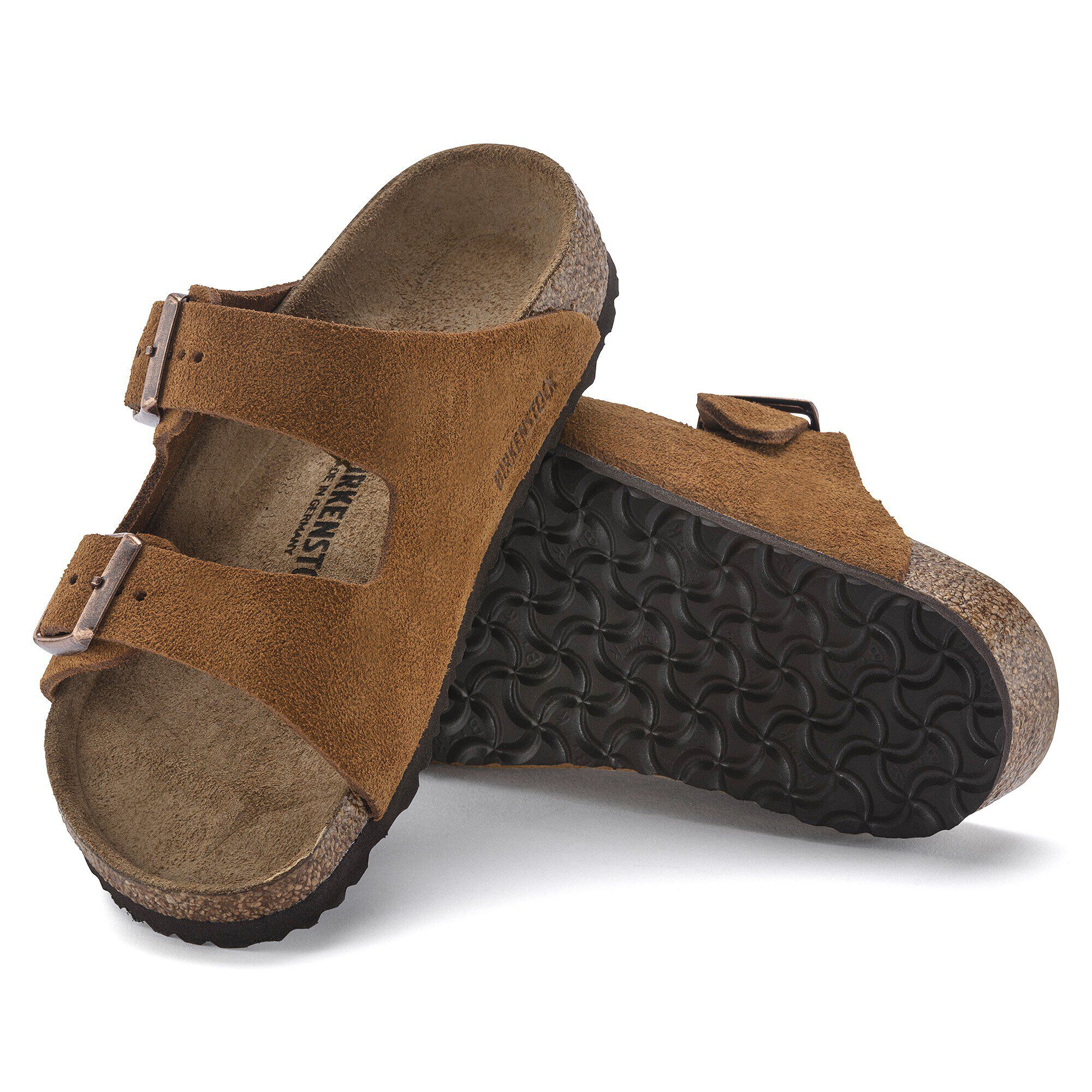 Birkenstock arizona suede best sale leather mink