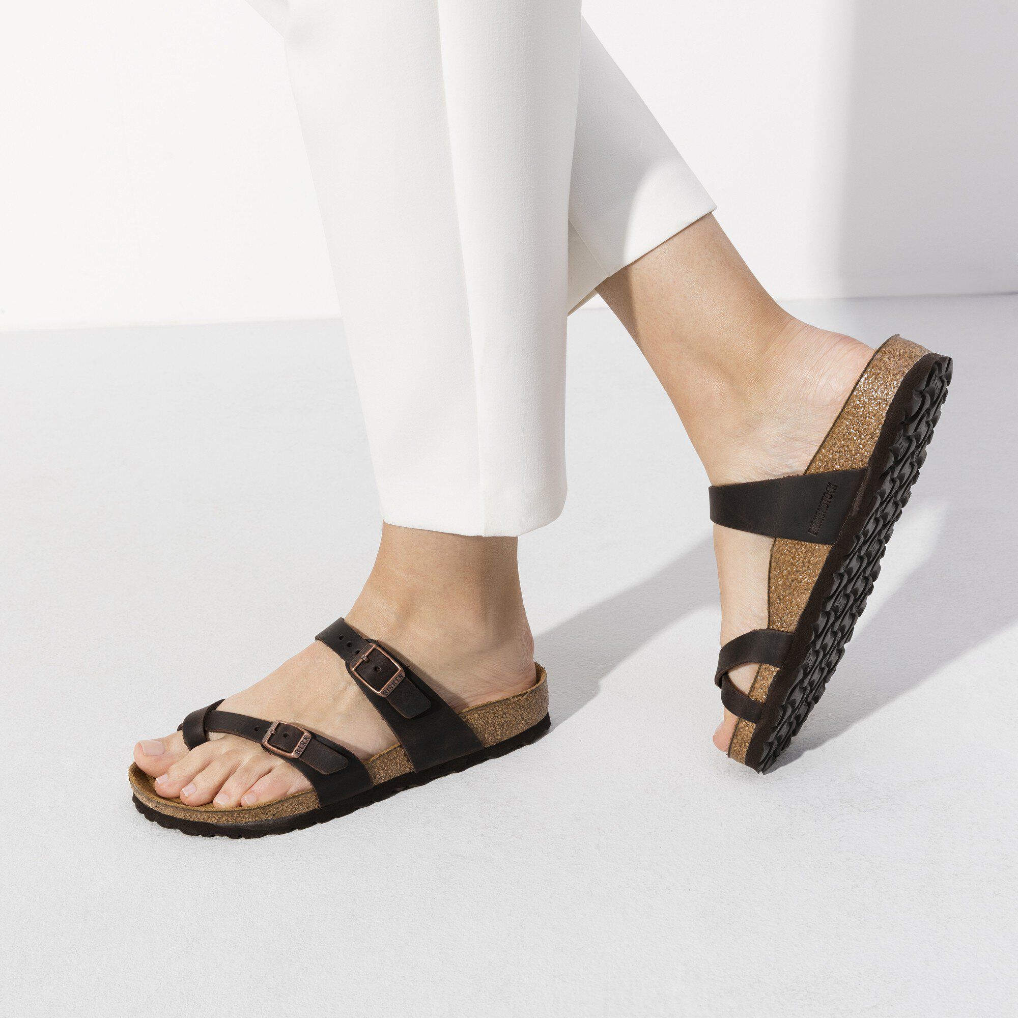 Mayari Natural Leather Oiled Habana BIRKENSTOCK