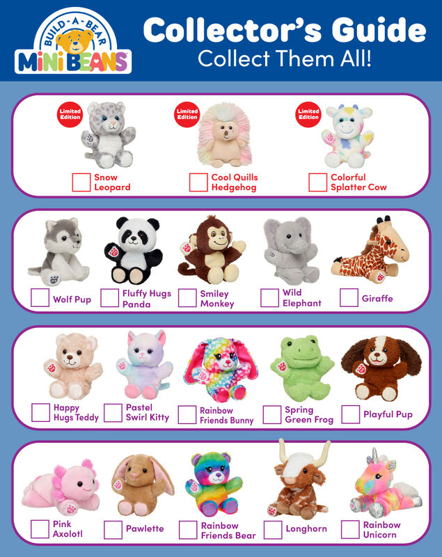 Build-A-Bear Mini Beans Rainbow Friends Teddy Bear - Build-A-Bear Workshop®
