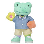 Hoppy Colors Frog Stuffed Animal Chambray Gift Set 
