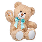 Cuddly Brown Teddy Bear with Blue Bow