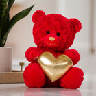 Red Roses Teddy Bear Rose Bouquet Scented Gift Set 
