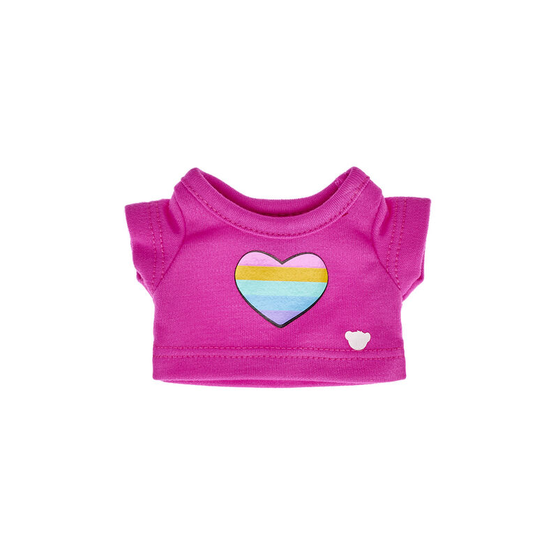 Build-A-Bear Buddies™ Rainbow Heart T-Shirt