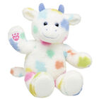 Colorful Splatter Cow Stuffed Animal 