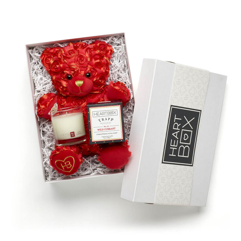 Romantic At Heart Teddy Bear with Trapp Wild Currant Scented Candle Stuffed Animal Gift Set - Build-A-Bear Workshop®