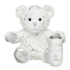 Time to Shine Teddy Bear with Swig Life White Stemless Flute
