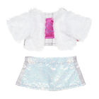 Faux Fur Sequin Skirt Outfit 