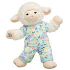 Vanilla Swirls Lamb Stuffed Animal Spring PJs Set 