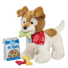 Promise Pets™ Brown ‘n’ White Puppy Stuffed Animal Pet Treats Gift Set