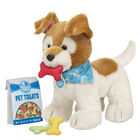 Promise Pets™ Brown ‘n’ White Puppy Stuffed Animal Pet Treats Gift Set