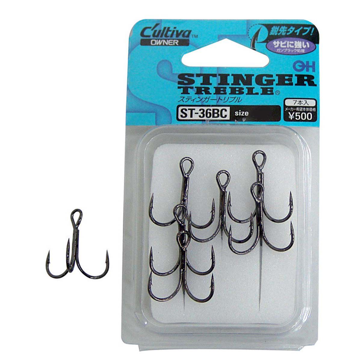 Owner 36 1X Treble Hooks, , bcf_hi-res