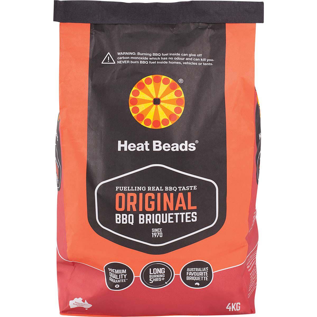 Heat Beads BBQ Briquettes Fuel 4kg, , bcf_hi-res