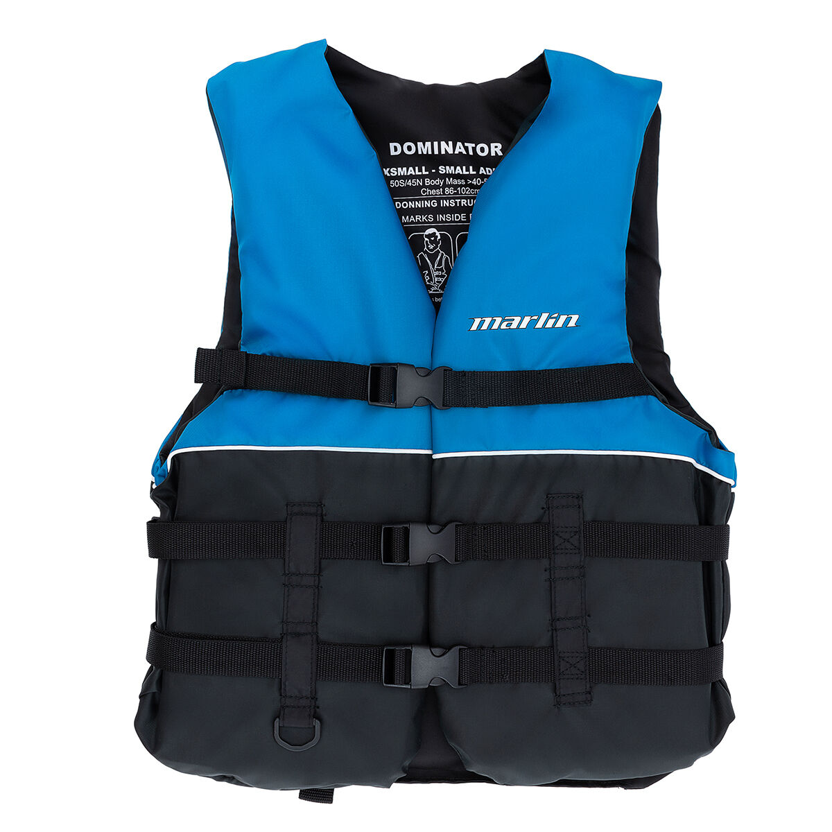 Marlin Australia Adult Dominator PFD 50S Blue XS / S, Blue, bcf_hi-res