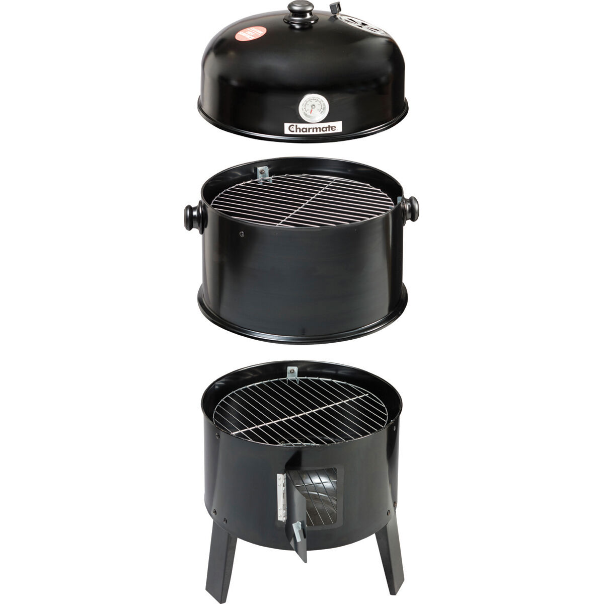 Charmate Charcoal Smoker and Grill, , bcf_hi-res
