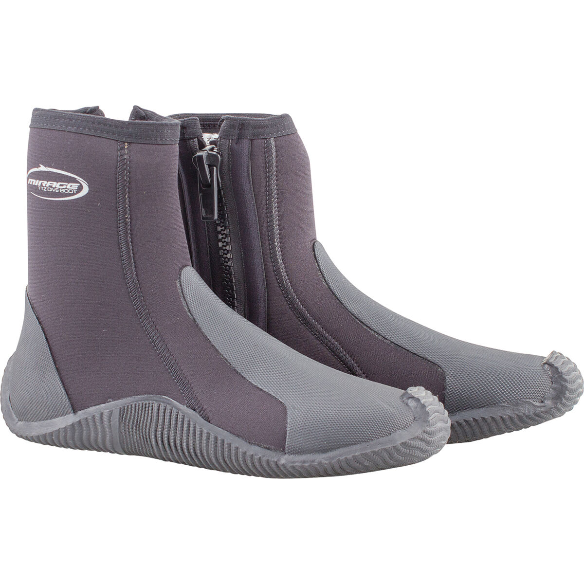 Mirage Unisex Dive Boots 5mm Black 5, Black, bcf_hi-res