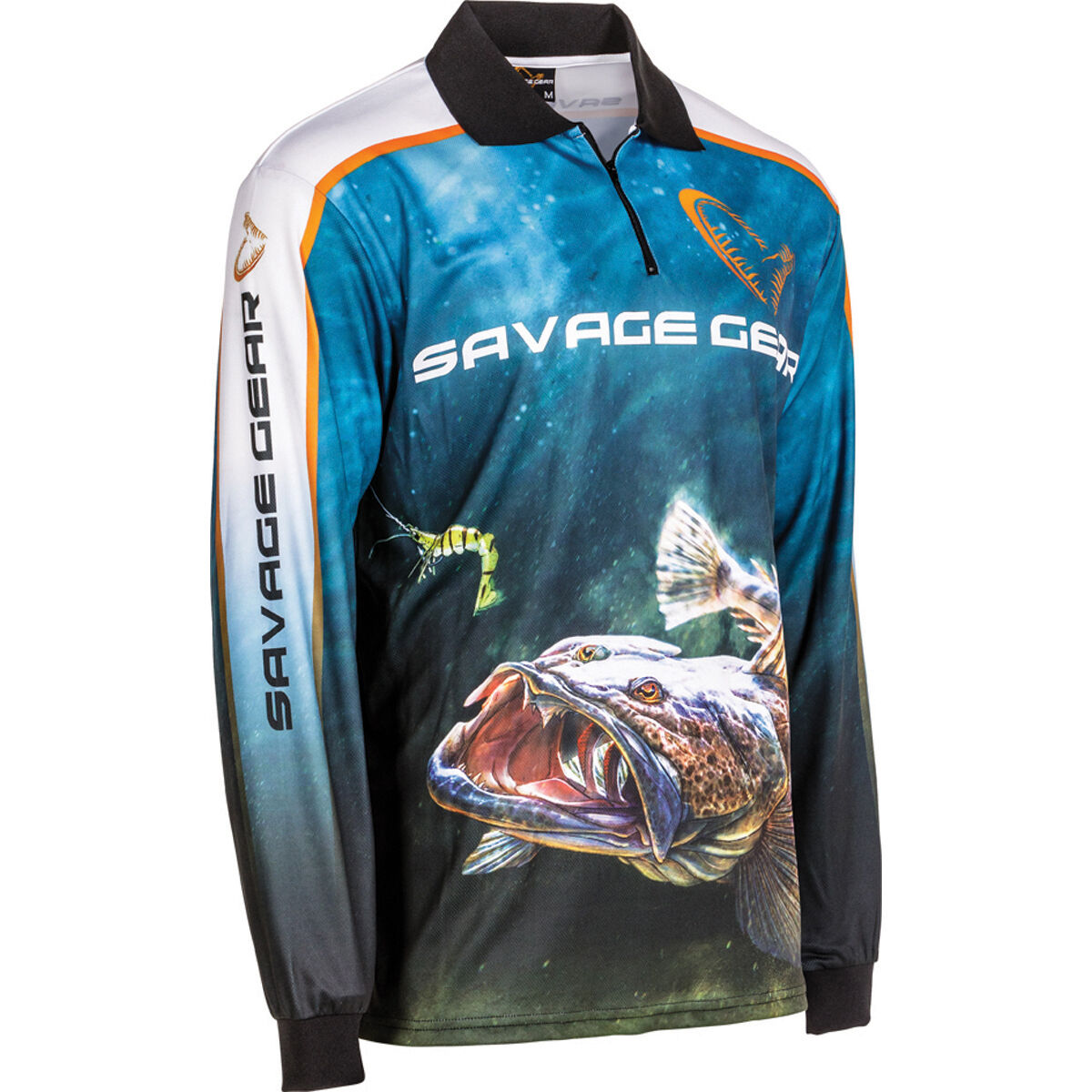 Savage Men's Flathead Sublimated Polo Storm L, Storm, bcf_hi-res