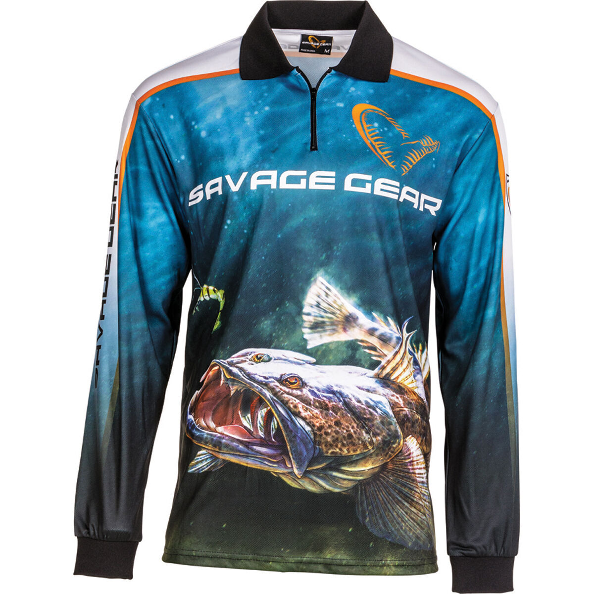 Savage Men's Flathead Sublimated Polo Storm L, Storm, bcf_hi-res