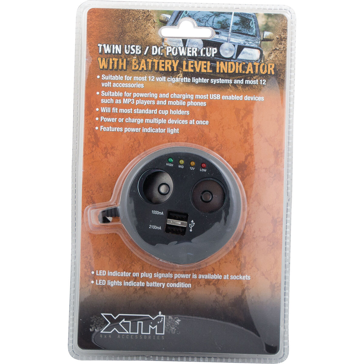 XTM Socket Powercup 2 USB and 2 Power 12V, , bcf_hi-res