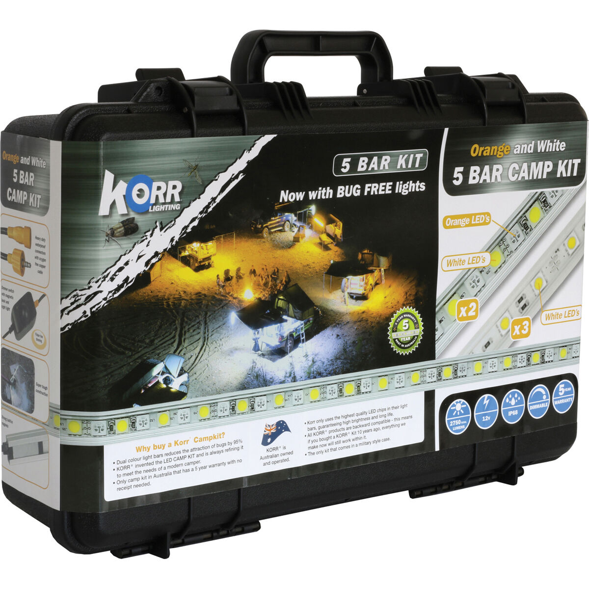 Korr 5 Bar Camp Light Kit, , bcf_hi-res