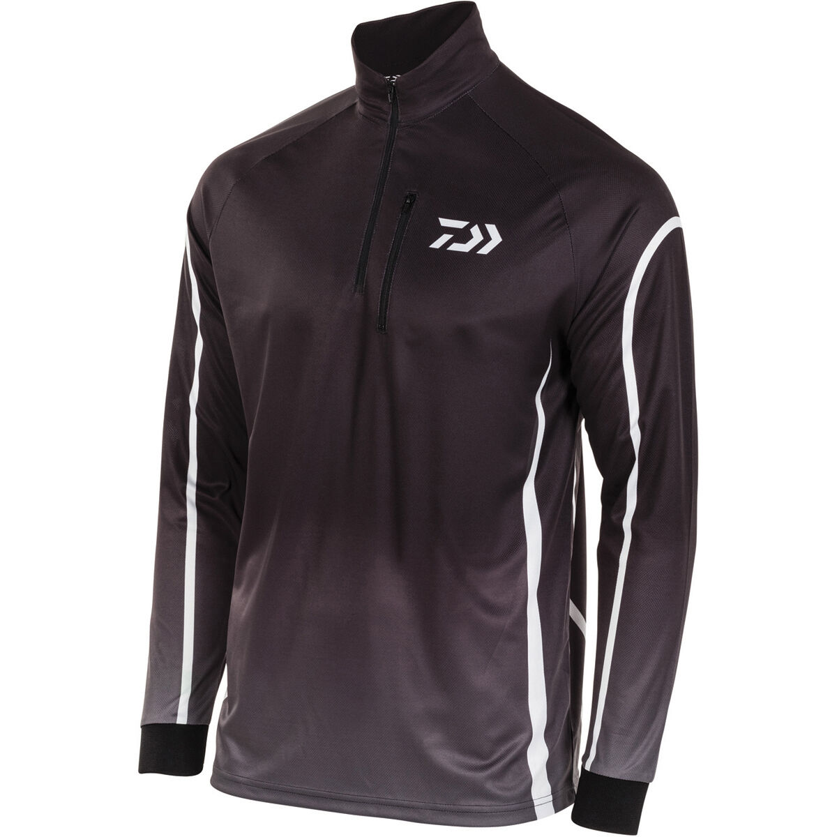 Daiwa Men's Team Sublimated Polo, Black, bcf_hi-res