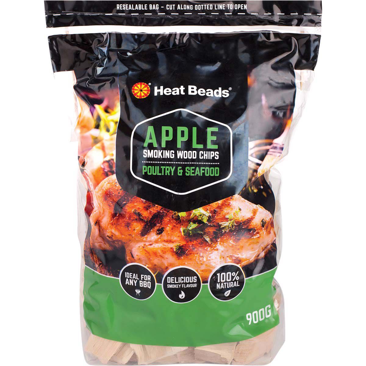 Heat Beads Smoking Apple Woodchips 900g, , bcf_hi-res