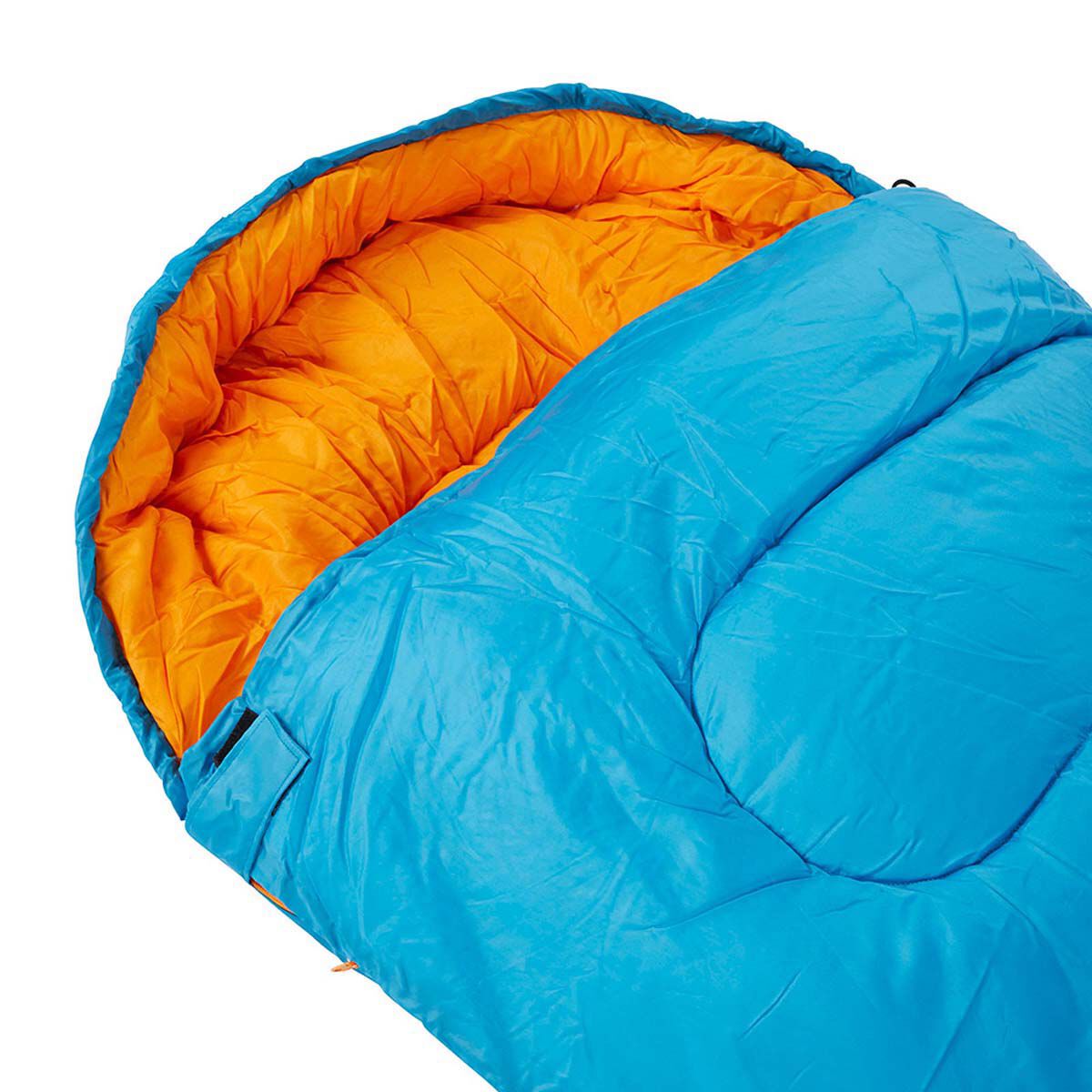 Wanderer MiniFlame Hooded Sleeping Bag Single Blue / Orange, , bcf_hi-res
