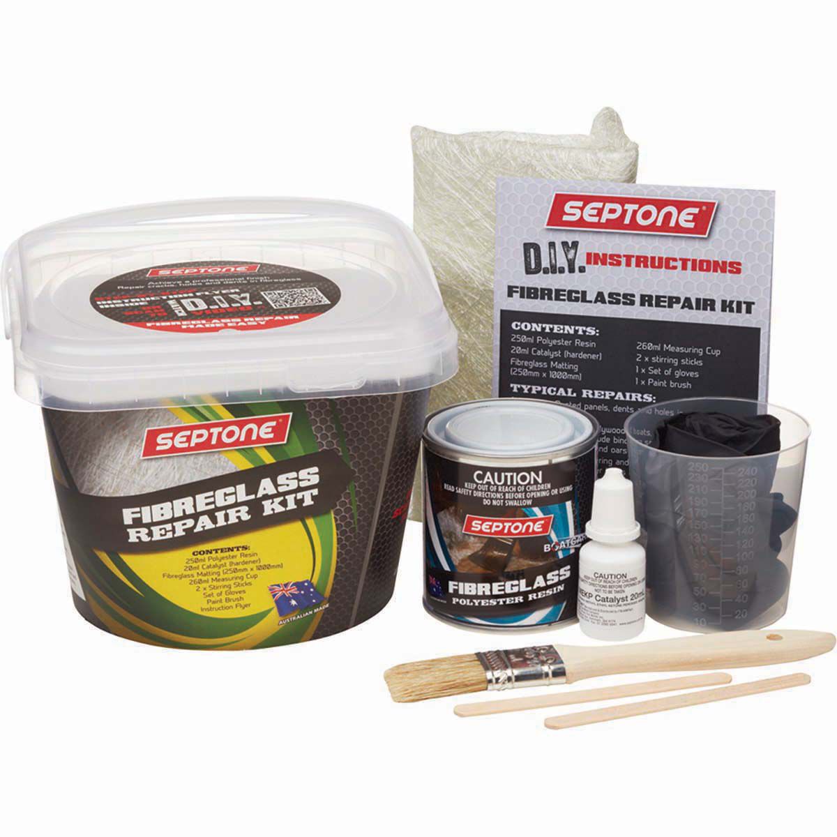 Septone Fibreglass Repair Kit, , bcf_hi-res
