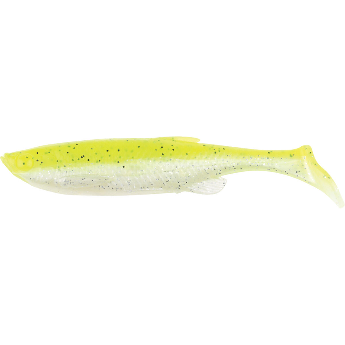 Savage Fat T Tail Soft Plastic Lure 13cm Fluro Yellow Pearl, Fluro Yellow Pearl, bcf_hi-res