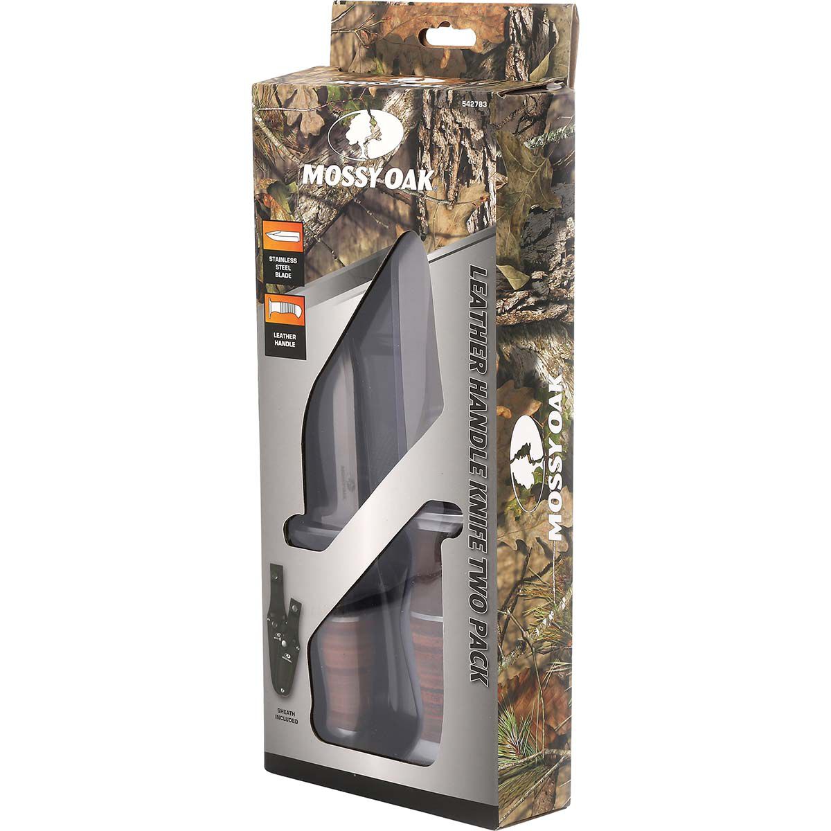 Mossy Oak Leather Handle Knives 2 Pack, , bcf_hi-res